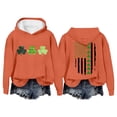 thumbnail image 2 of Clothing 2025 Yajing Hoodies for Women St.P Day Sweatshirt for Women Fall Tops Graphic Hoodies Long Sleeve Shirts Print Pullover Tops Oversized Hoodies for Women Orange M, 2 of 4