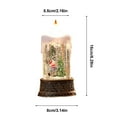 thumbnail image 5 of JLFNYA Christmas Decorations Clearance！Christmas Water-filled Luminous Candle Light Night Light Wind Lamp Ornaments Santa Claus Small Gift Christmas Tree Decoration, 5 of 5