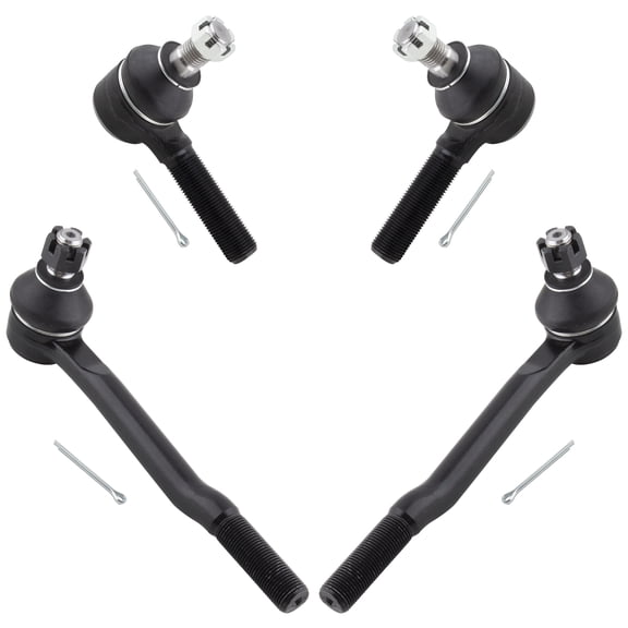 BOXI 4pc Front Inner Outer Tie Rod Ends Fit for Toyota 4Runner 1992-1995/Pickup 1992-1995 4WD/T100 1993-1998 4WD / ES3192 ES2376