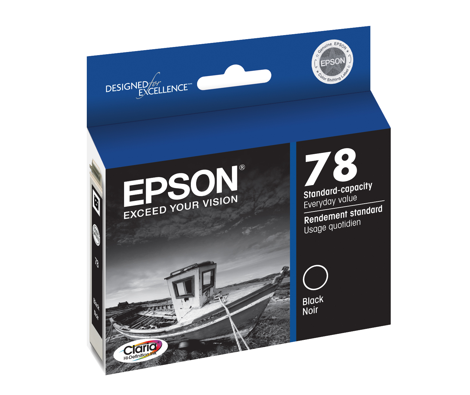 EPSON 78 Claria Hi-Definition Ink Standard Capacity Black Cartridge (T078120-S) Works with Artisan 50, Photo R260, R280, R380, RX580, RX595, RX680 - image 2 of 5