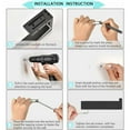 Black 304 stainless steel toilet paper holder suitable for bathroom and