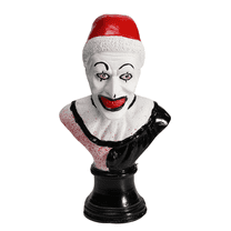ZPQMNB Art The Clown Figure, Terrifier Action Figures, Killer Clown Bust Statue Horror Movie Decor Terrifier Merch, Funny Halloween Decoration for Indoor Outdoor Home Garden Office (B)