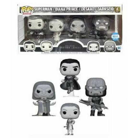 Funko POP! Movies DC Zach Snyder's Justice League Superman / Diana Prince / Desaad / Darkseid 4-Pack LE 500 Exclusive