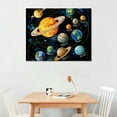 thumbnail image 2 of Orinice Planets Space Art Fine Art Aesthetic Poster & Print Wall Painting for Home Decor 16x12in, 2 of 6