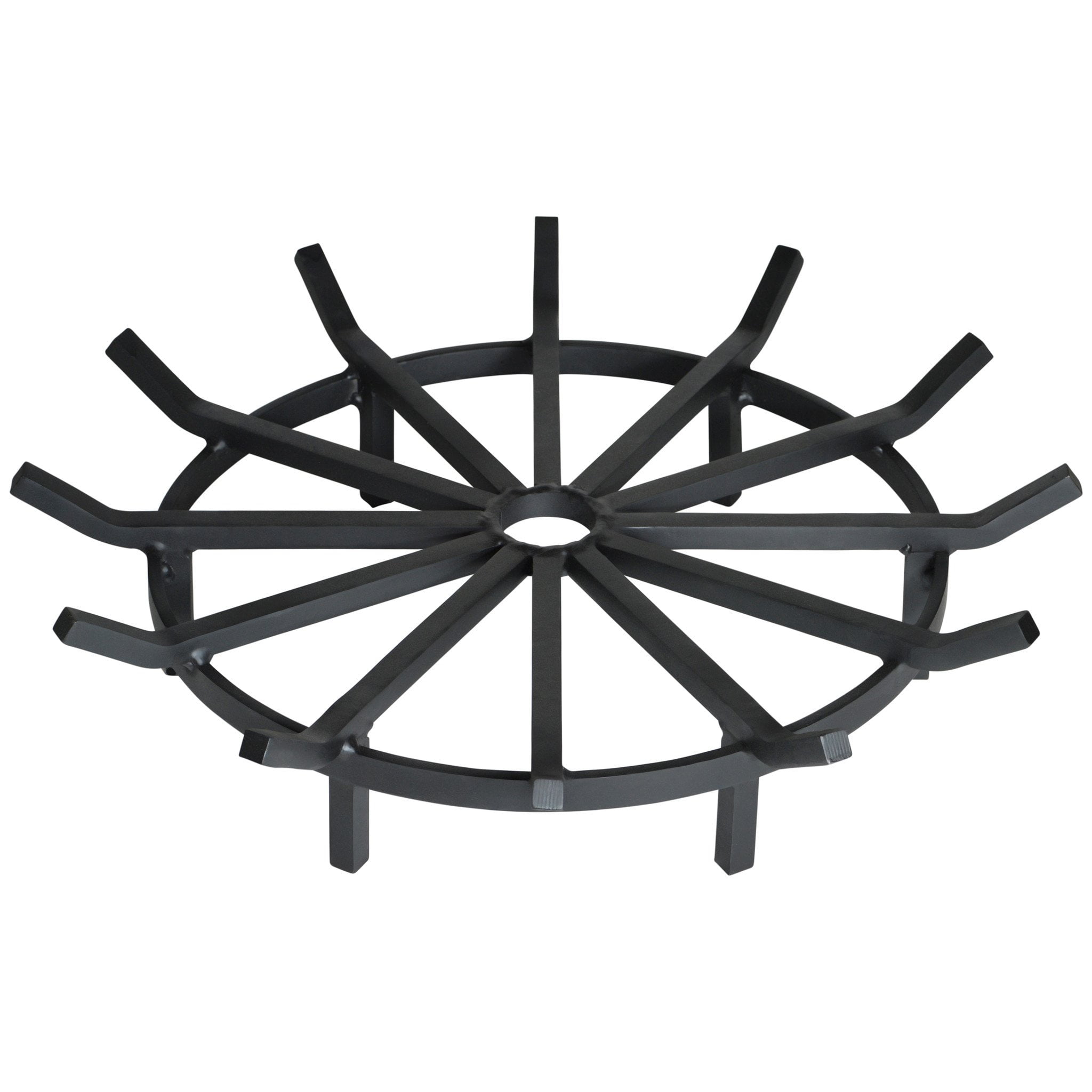 SteelFreak Heavy Duty Wagon Wheel Firewood Grate for Fire Pit 20 Inch Made in The USA 