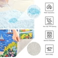 thumbnail image 3 of Yayeee Bath Rugs for Bathroom Floor Set of 2 Non Slip Fluffy Soft Absorbent Mat, Pink Floral Window, 3 of 7