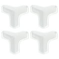 thumbnail image 1 of Corner Protectors, 4 Pack 44x44x44mm - Edges Protectors Guards, T-Shape Table Corner Bumpers (Transparent), 1 of 5
