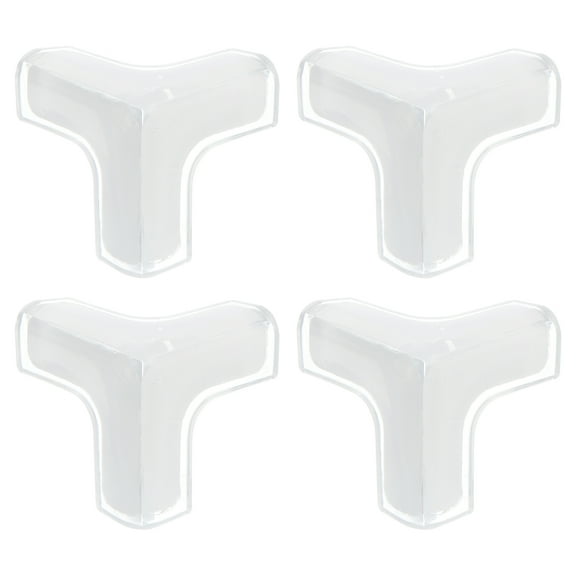 Corner Protectors, 4 Pack 44x44x44mm - Edges Protectors Guards, T-Shape Table Corner Bumpers (Transparent)