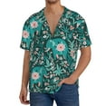 thumbnail image 3 of Haiem Lephants in the Jungle Men's Casual Shirts Short Sleeve Button Down Shirts Fashion Textured Summer Beach Shirt-X-Large, 3 of 7