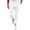 White, variant on Brondbend Mens Jogger Sweatpants Men's Jogging Pants Lace-up Pocket Workout Pants Stretch High Waist Solid Comfortable Sport Trousers Tight Mountaineering Fall Winter Pants Black