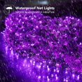 thumbnail image 3 of LINLIN Solar Net Lights Outdoor Mesh Lights, Waterproof 200LEDs 3x2m Net Mesh Fairy Light 8 Modes Solar String Light Christmas Tree-wrap Decorative Lights for Patio Balcony Wall Roof, 3 of 9