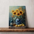 thumbnail image 5 of Sunflower Flower Canvas Wall Art 8x12 inches - Vintage Botanical Sunflower Flower Canvas Artwork Rustic Floral Wall Decor for Home, 5 of 5