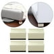 thumbnail image 3 of Elevadores de muebles de cama cuadra duraderos de 4 piezas, soporte resistente para accesorios Beige grande Sunnimix Extensores de patas de cama, 3 of 8