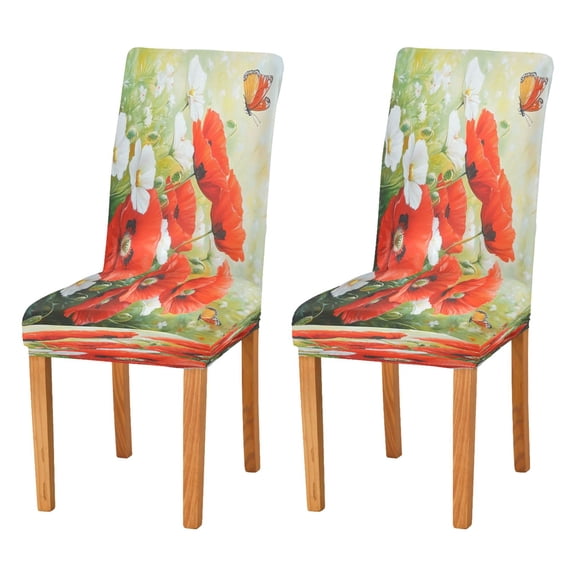 BZSMCE Chairs Slipcovers Dining Chair Covers Garden Scene Creative Pattern