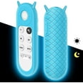 thumbnail image 1 of (Azul brillante)Funda de silicona para control remoto de voz de Chromecast Google TV Funda protectora antideslizante para control remoto de Google TV, 1 of 5