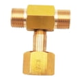 thumbnail image 2 of Adaptador de conexión en T para botella de CO2 W21.8-14, con juntas, divisor convertidor para acuario, conector en T de CO2 de 3 vías para acuario, 2 of 8