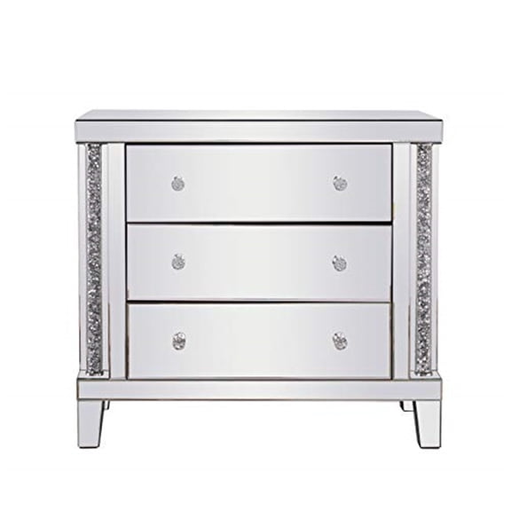 35.5 inch Crystal Cabinet Silver Royal Cut Crystal