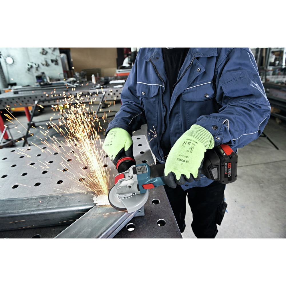 Restored Bosch GWX18V-50PCB14-RT 18V X-LOCK Brushless Lithium-Ion 4-1/2 - 5 in. Cordless Angle Grinder Kit 8 Ah (Refurbished)