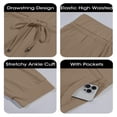 thumbnail image 4 of Womens Loose Drawstring Knee-length Pants Lounge Capri Yoga Joggers Pants with Pockets, 4 of 5