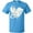 Pacific Blue, variant on Inktastic Lung Cancer Awareness White Ribbon Around Heart T-Shirt