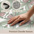 thumbnail image 6 of ODIKA 4'x6' Washable Area Rug Stain Resistant, Low Pile, Easy Care Vintage Ribbon Delicate Border Scroll Boho Toss Pink Coquette Refined Structured for Dorm Room, Small Living, 6 of 7