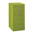 thumbnail image 1 of Bisley 8 Drawer Steel Under-Desk Multidrawer Storage Cabinet, Green (MD8-GR), 1 of 3