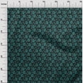 thumbnail image 3 of oneOone Velvet Black Fabric Leaves Craft Projects Decor Fabric Printed By The Yard 58 Inch Wide, 3 of 4