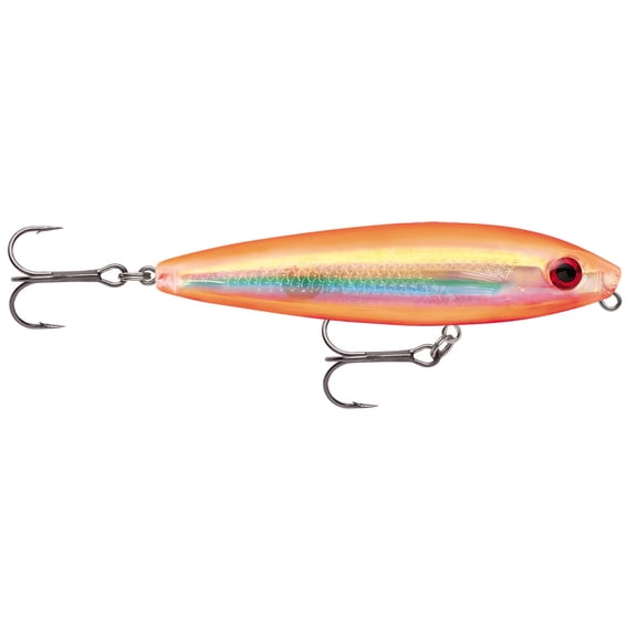 Rapala Skitter Walk Topwater Hardbait 08 Holographic Orange Gold