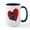 White/Navy Inside, variant on CafePress - Black Pug Heart Large Mug - 15 oz Ceramic Large White Novelty Mug