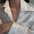 thumbnail image 4 of Sonducket Collar de mariposa Chapado en plata con diamantes de imitación brillantes de cobre y línea suave para mujer, collar con colgante Ropa, zapatos y accesorios Miscelánea Platino, 4 of 6