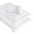 thumbnail image 3 of Superior Riverton Embroidered Cotton Duvet Cover Set, Full/Queen, White/White, 3 of 13