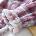 thumbnail image 4 of JLFKNG Capri Pants For Women Ladies Flannel Pajama Trousers Plaid Thickened Coral Warm Closing Trousers Home With Trousers Pockets Comfy Womens Clothing, 4 of 8