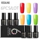 thumbnail image 1 of ROSALIND 6Pcs/Lot 7ML Nail Soak-off Gel Polish UV Nail Long-lasting Polish Set for Manicure Gel Lacquer, 1 of 4