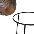 thumbnail image 7 of Vintiquewise 13.25" x 7.25" Round Clay Fire Pit with Metal Stand, 7 of 7