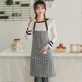 thumbnail image 3 of Apron Kitchen Apron Waterproof Vinyl Cooking Apron with Pockets Wipe Clean Aprons Chef Apron Wipeable Apron Plastic Apron Oil Cloth, 3 of 5