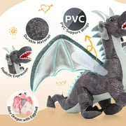 MaoGoLan 7 Pcs Dragon Plush 21.6 Large Stuffed Mommy Dragon with 4 Babies and 2 Eggs
