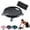 Black, variant on EFBPHAC Abdominal Roller Wheel Disc with Knee Mat – 360° Rotating 4-Wheel Core Slider, Low-Noise Full Body Ab Workout Equipment for Home Gym, Non-Slip Dual-Bearing with Textured Handles