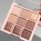 thumbnail image 2 of Paleta de sombras de ojos de 9 colores con purpurina fina, brillo, mate, tonos de té de leche; Mini, uso diario, maquillaje agradable para estudiantes, 2 of 5