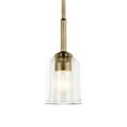 thumbnail image 6 of 43674NBRCLR Kichler Lighting Shailene - 1 Light Mini Pendant-11.25 Inches Tall and 4.5 Inches Wide-Natural Brass Finish, 6 of 8