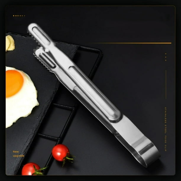 Pinzas de Acero Inoxidable para Barbacoa | Pinza Resistente para Parrilla con Mango Ergonómico Antideslizante | Pinza Resistente Al Calor para Hamburguesas, Verduras y Carnes | Herramienta de Cocina