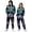 Black, variant on PLHWHYQ Men Women Matching 3D Skeleton Printed Onesie, Air Layer Zipper Full Body Halloween Jumpsuit Black XXXXL