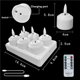 thumbnail image 5 of 6 Velas de Té Sin Llama con Base de Carga y Control Remoto, Velas LED para Halloween y Aniversario., 5 of 5