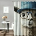 thumbnail image 2 of Autua Llama Theme Polyester Bathroom Shower Curtain Set with Hooks, Vibrant HD Print, Waterproof, Easy to Install and Maintain 69"x72, 2 of 7
