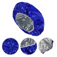 thumbnail image 3 of Gorro de Ducha Duradero para Mujeres 1 Pc para Baño, Negocios, Viajes, Vacaciones, Hotel, Papel de Aluminio Azul, 3 of 3