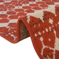 thumbnail image 4 of Unique Loom Outdoor Trellis Collection Area Rug - Cardak (5' 3" x 8' Rectangle Rust Red/Navy Blue), 4 of 8