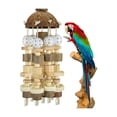 thumbnail image 3 of Juguete Para Loros Y Pájaros, Juguete Para Loros Grandes, Bloques De Madera Natural, Juguete Para Masticar Pájaros, Jaula Para Loros, Juguete Para Morder Cateissary PT001170-00, 3 of 5