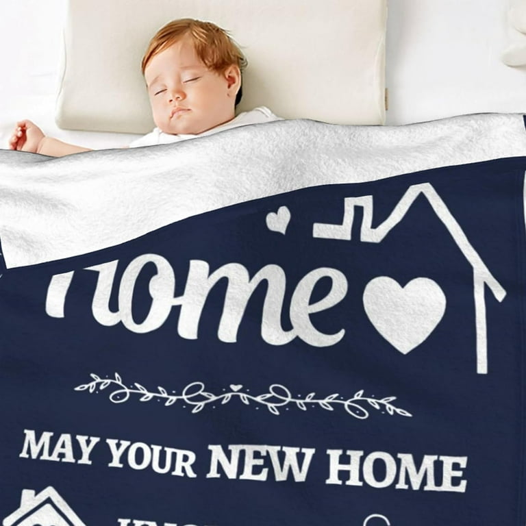 New Home Blanket Gift New Home Gifts for Housewarming 50 x 60 Throw Blanket Homeowner Moving Home Gifts Sweet Home Decor Gift for Women Men