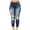 Dark Blue/jean for women trendy, variant on PXLKNZH Low Waisted Ripped Jeans for Women Skinny Stretchy Casual Denim Pants Slim Fit Comfy Lounge Jeans with Pockets Dark Blue S