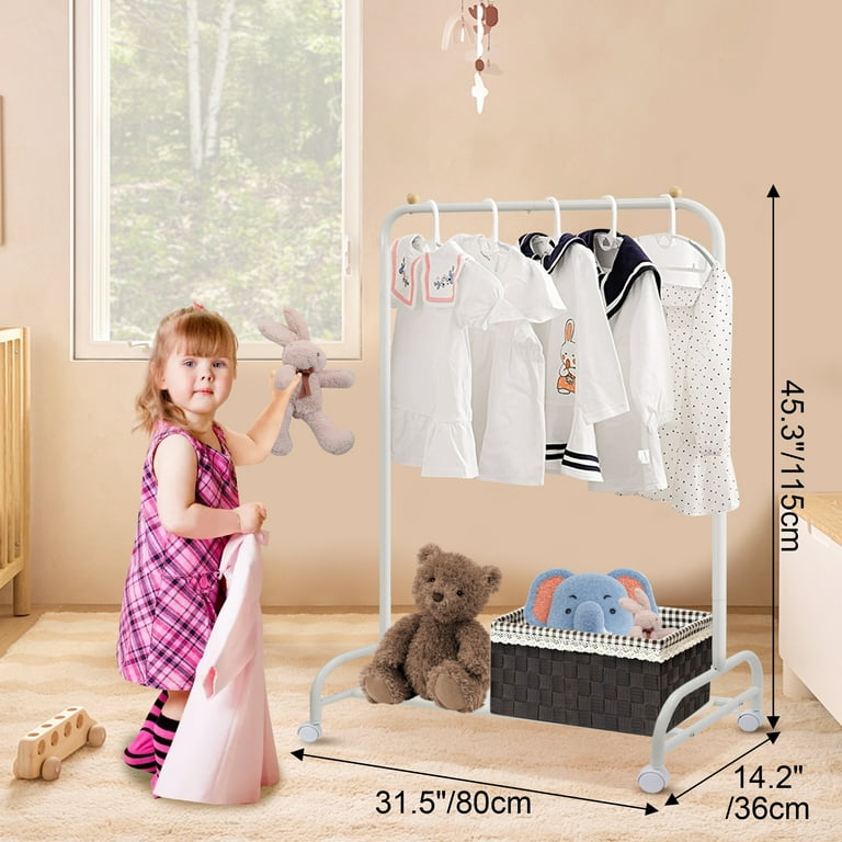 Baby Clothes Hanger Kids Garment Rack Wdmiya White Kids Clothing
