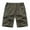 Army Green, variant on Zylanna Men' Big and Talls Cargo Shorts, Stretch Elastic Waist Multi-Pockets Relaxed Fit Outdoor Work Shorts Dark Gray